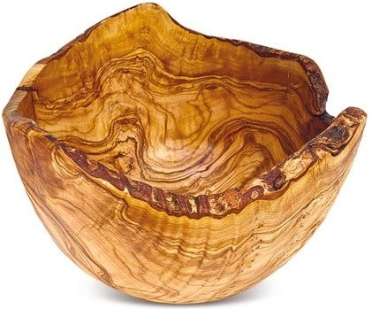 Rustic olive wood bowl