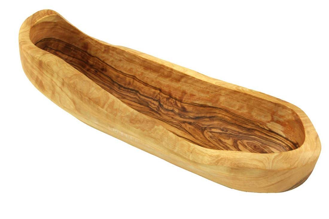 Olive wood bread basket