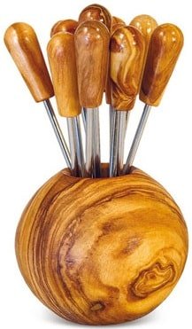 Olive wood toothpick holder 2